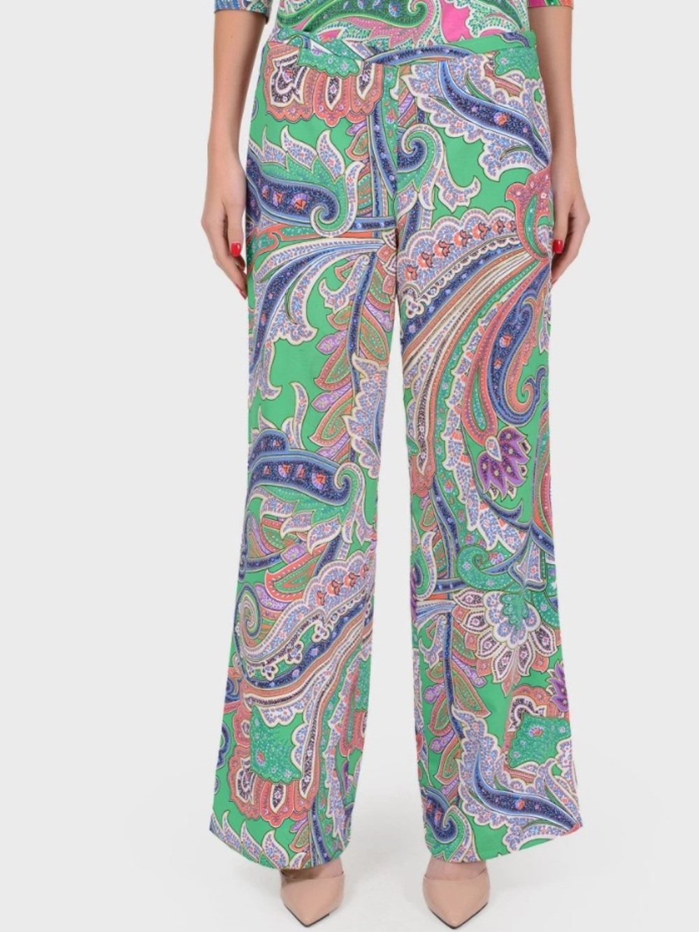 Ralph Lauren Pants Women's 16 Paisley Wide Leg Resort Cruise